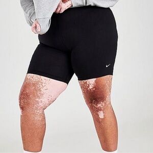 NWT Nike Tight Fit Mid Rise Biker Shorts in black women’s size 3X D6949-010